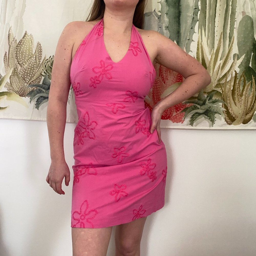 TOCCA PINK HALTERNECK DRESS